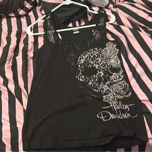 Harley-Davidson Black Skull Tank Top